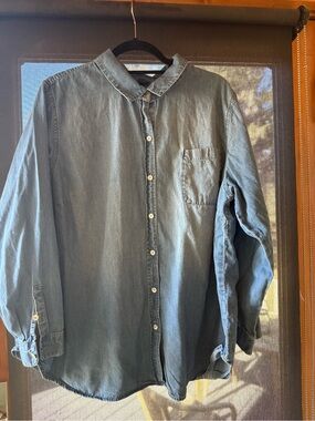 J. Jill Denim Shirt in Medium Blue
